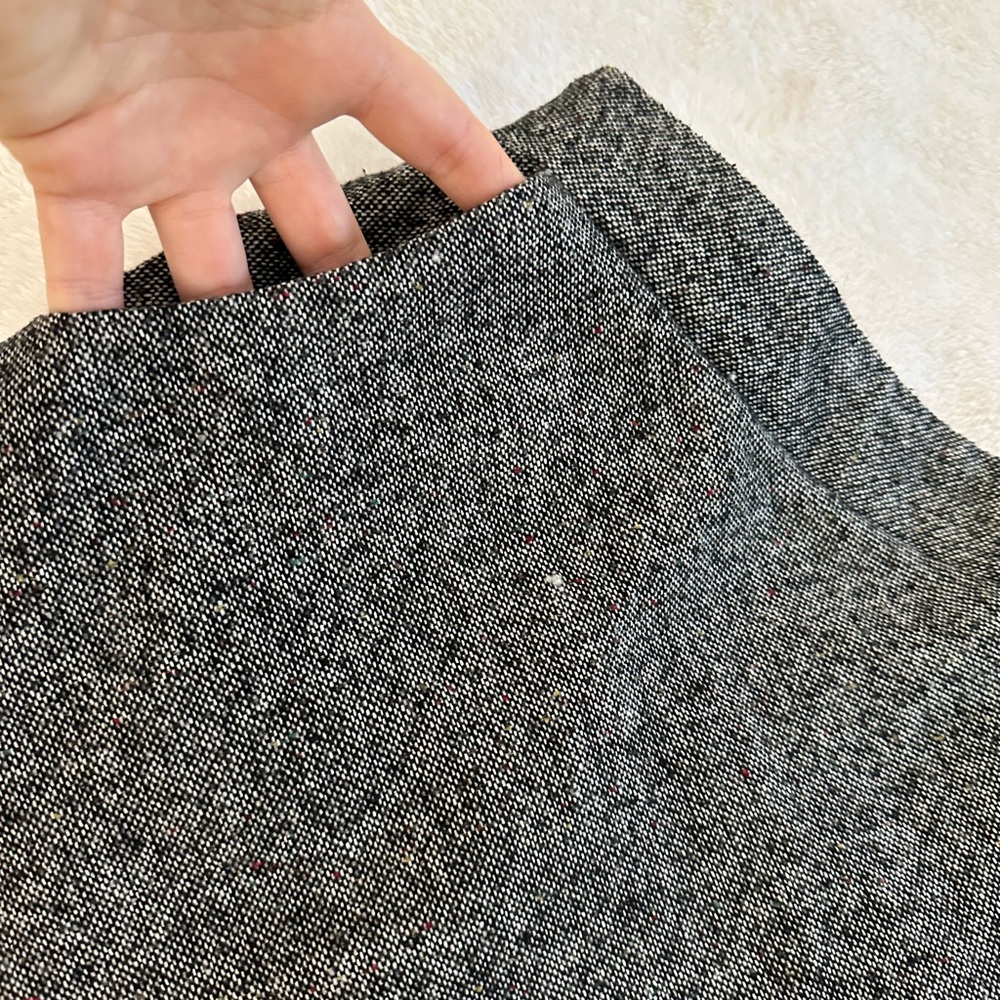 DEALSANXUN Womens Plaid Wool Skirts Elastic Waist A-Line Pleated Tartan Skirt